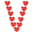 ❤ emoji Love Alphabet Telegram sticker 22 of 39
