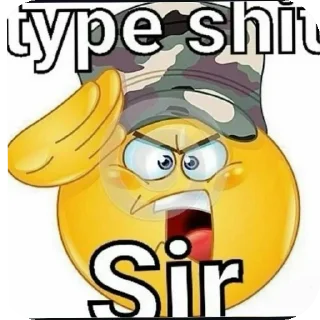 🫡 emoji type shit Telegram sticker 8 of 49