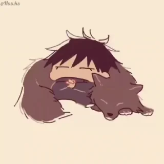 😪 emoji ☠️ Jujutsu Kaisen (@TodorokiShouto) Telegram sticker 19 of 50
