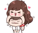 Sticker from Boobib Cute Couples ( For Girl )