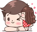 Sticker from Boobib Cute Couples ( For Girl )