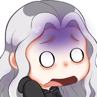😨 emoji Emoticon Aelita Telegram sticker 5 of 27
