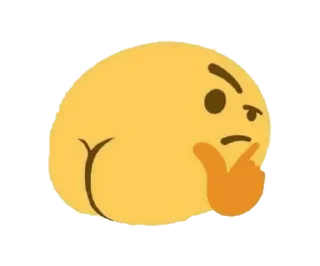 🤔 emoji Emoji😳 @stickerowo Telegram sticker 7 of 120
