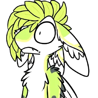 😰 emoji Finn The Avali Telegram sticker 22 of 46