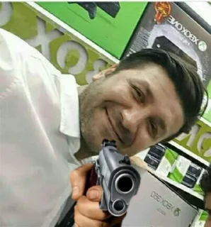 🙂 emoji تفنگ به دست | amir_vader@ Telegram sticker 7 of 38