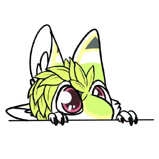 👀 emoji Finn The Avali Telegram sticker 18 of 46