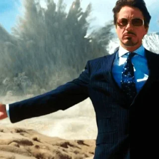 💣 emoji Tony Stark Telegram sticker 6 of 10