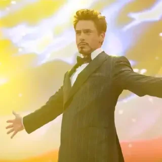 🤗 emoji Tony Stark Telegram sticker 5 of 10