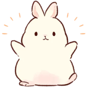 Sticker from Soft and cute rabbits @softandqt