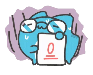 0️⃣ emoji Custom Capoo Telegram sticker 2 of 8