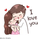 ❤ emoji Boobib Cute Couples(For Boy)(@Love_Graphs) Telegram sticker 3 of 41