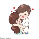 😆 emoji Boobib Cute Couples(For Boy)(@Love_Graphs) Telegram sticker 12 of 41