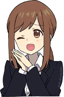 ☺️ emoji Cute Girl @english_world_chatting Telegram sticker 13 of 80