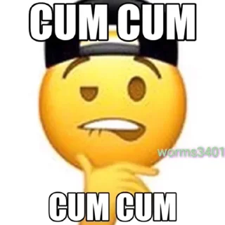 🤤 emoji Welcome to the cum zone Telegram sticker 18 of 59