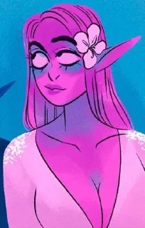 Sticker from Lore olympus on crack