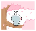 😌 emoji Spoiled Rabbit \Spring\ [@Stikeram] [SeRaMo.iR] Telegram sticker 17 of 41