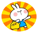 ☺️ emoji Spoiled Rabbit \Apron\ [@Stikeram] [SeRaMo.iR] Telegram sticker 7 of 42