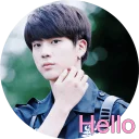 🙋 emoji Jin BTS By Alla Dragunova Telegram sticker 18 of 36
