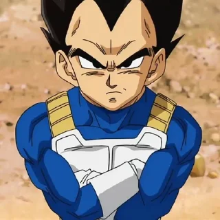 ➿ emoji ᳀ Vegeta ༐ @ot_anime Telegram sticker 10 of 40