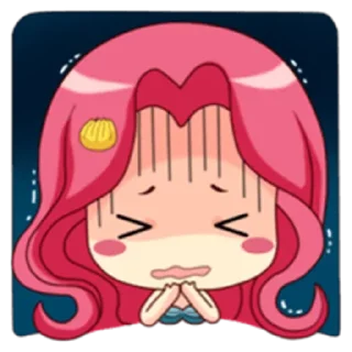 😨 emoji Mermaid Princess - venus Telegram sticker 2 of 39