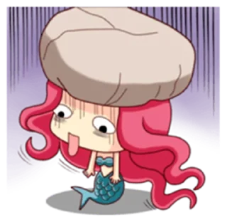 😵 emoji Mermaid Princess - venus Telegram sticker 10 of 39