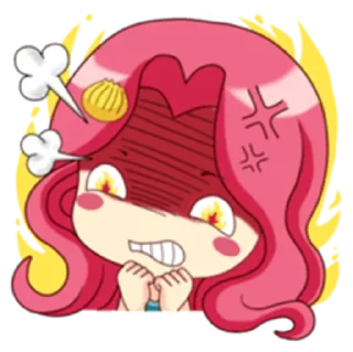 😠 emoji Mermaid Princess - venus Telegram sticker 22 of 39
