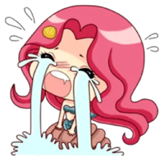 😭 emoji Mermaid Princess - venus Telegram sticker 8 of 39