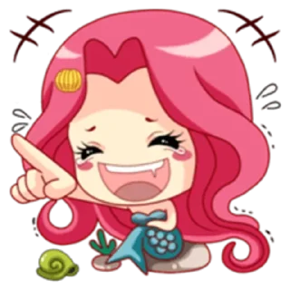 😂 emoji Mermaid Princess - venus Telegram sticker 16 of 39
