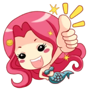👍 emoji Mermaid Princess - venus Telegram sticker 9 of 39