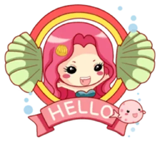 🙋‍♀️ emoji Mermaid Princess - venus Telegram sticker 11 of 39