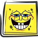 😀 emoji استیکر های باب اسفنجی Telegram sticker 7 of 18