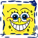 😀 emoji استیکر های باب اسفنجی Telegram sticker 13 of 18