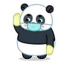 👋 emoji Панда @Stickersnew Telegram sticker 5 of 16