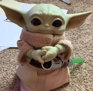 😊 emoji Baby Yoda Telegram sticker 18 of 27