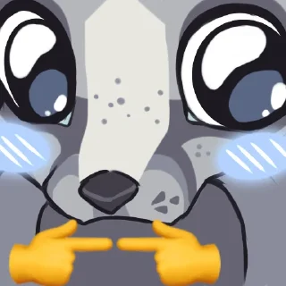 🥺 emoji Tay & friends Telegram sticker 13 of 119