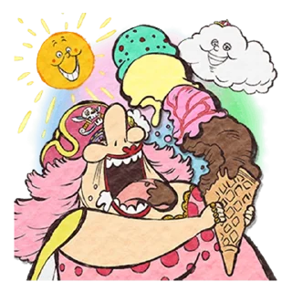 Sticker from ONE PIECE's Summer @Nekostickerss