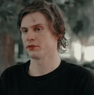 😐 emoji 'Evan Peters | @iStickerLand, Telegram sticker 10 of 86
