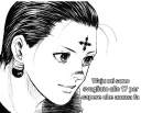 Sticker from Scan di HxH con frasi che non c'entrano a volte in dialetto