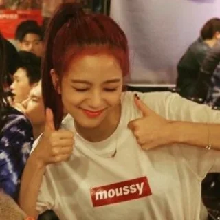 👍 emoji ;^JISOO^; * ^; @blackpink_stickerr4 ^; Telegram sticker 16 of 30