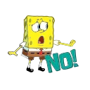 🙅‍♂️ emoji SpongeBob-@MochaStickers Telegram sticker 12 of 14