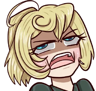 😩 emoji Youjo Senki Telegram sticker 16 of 60