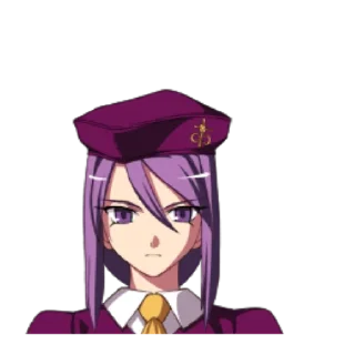 😐 emoji Type-Moon 🌙 Melty Blood Telegram sticker 20 of 120