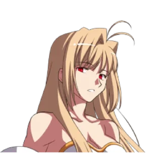 😒 emoji Type-Moon 🌙 Melty Blood Telegram sticker 13 of 120