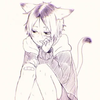 🐯 emoji Kenma mood🍌 @riokyu Telegram sticker 19 of 40