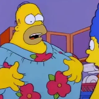 😐 emoji ‘The Simpsons | @iStickerLand, Telegram sticker 18 of 50