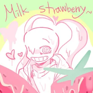🍓 emoji •-• Strawberrymilk nightmare •-• by : @Undertale_Stickers Telegram sticker 22 of 31