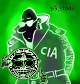 👮‍♂️ emoji CIA $GLOWIE Telegram sticker 15 of 21
