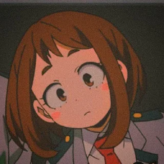 🤨 emoji Очако Урарака Telegram sticker 21 of 50