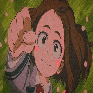 ✊ emoji Очако Урарака Telegram sticker 18 of 50