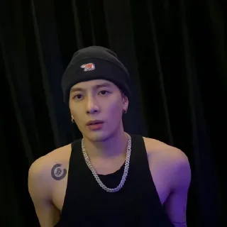 😕 emoji 💙 @jackson_wang7 💜 Telegram sticker 10 of 30
